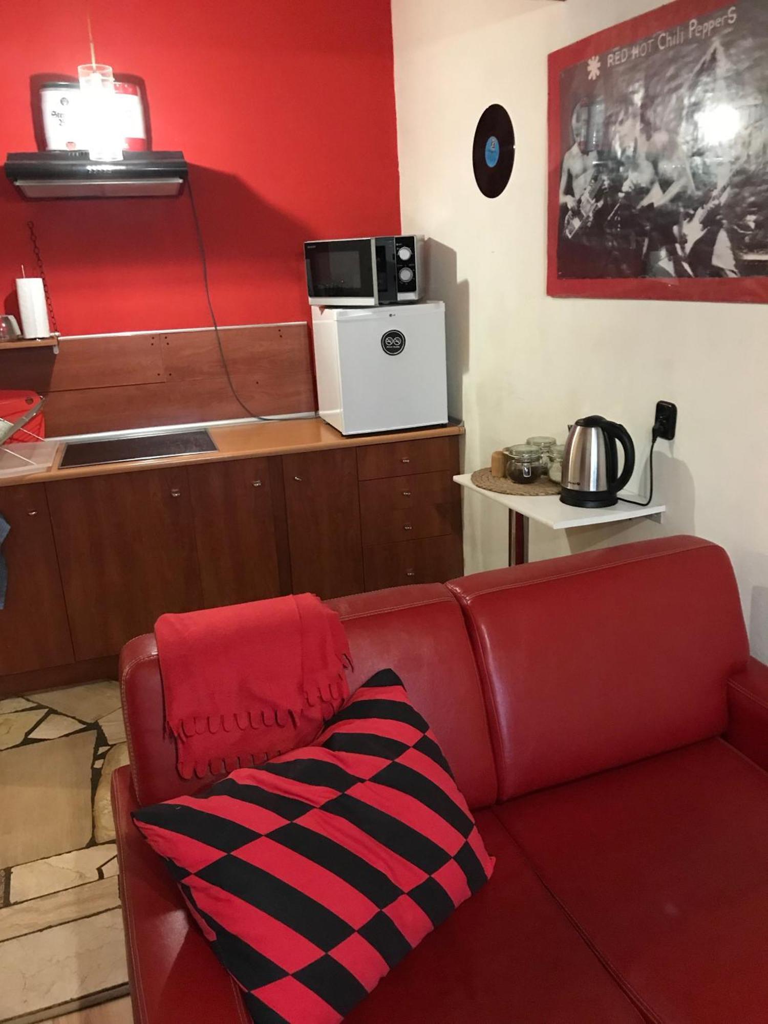 罗兹Studio Red And White公寓 外观 照片